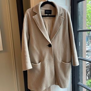 Lafayette 148 Tan Wool Coat size XS- oversized fit